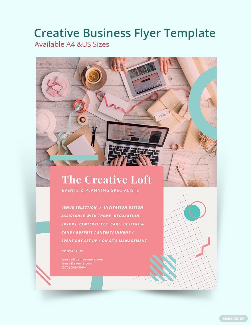 Free Creative Event Planner Business Flyer Template