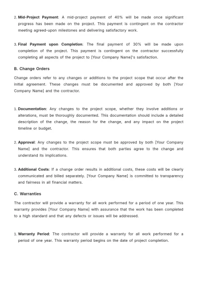 Free Restaurant Contractor Proposal Template to Edit Online