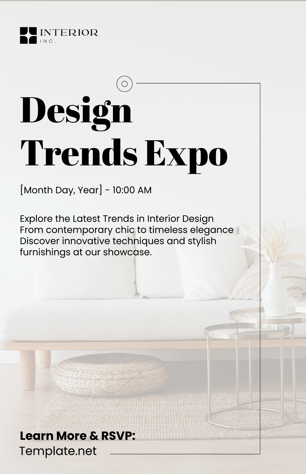 Interior Design Event Poster