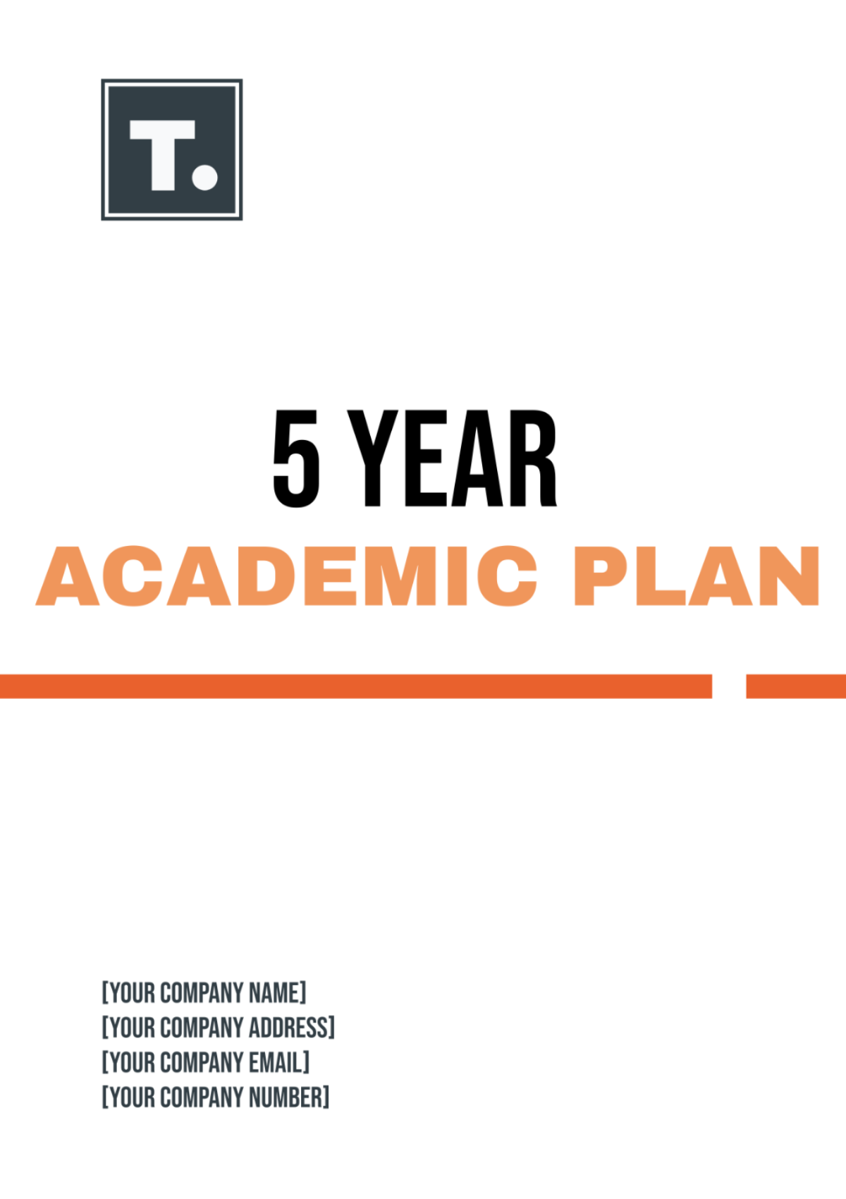 5 Year Academic Plan Template - Edit Online & Download