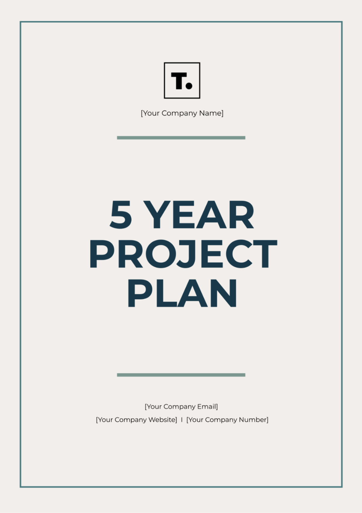 5 Year Project Plan Template - Edit Online & Download