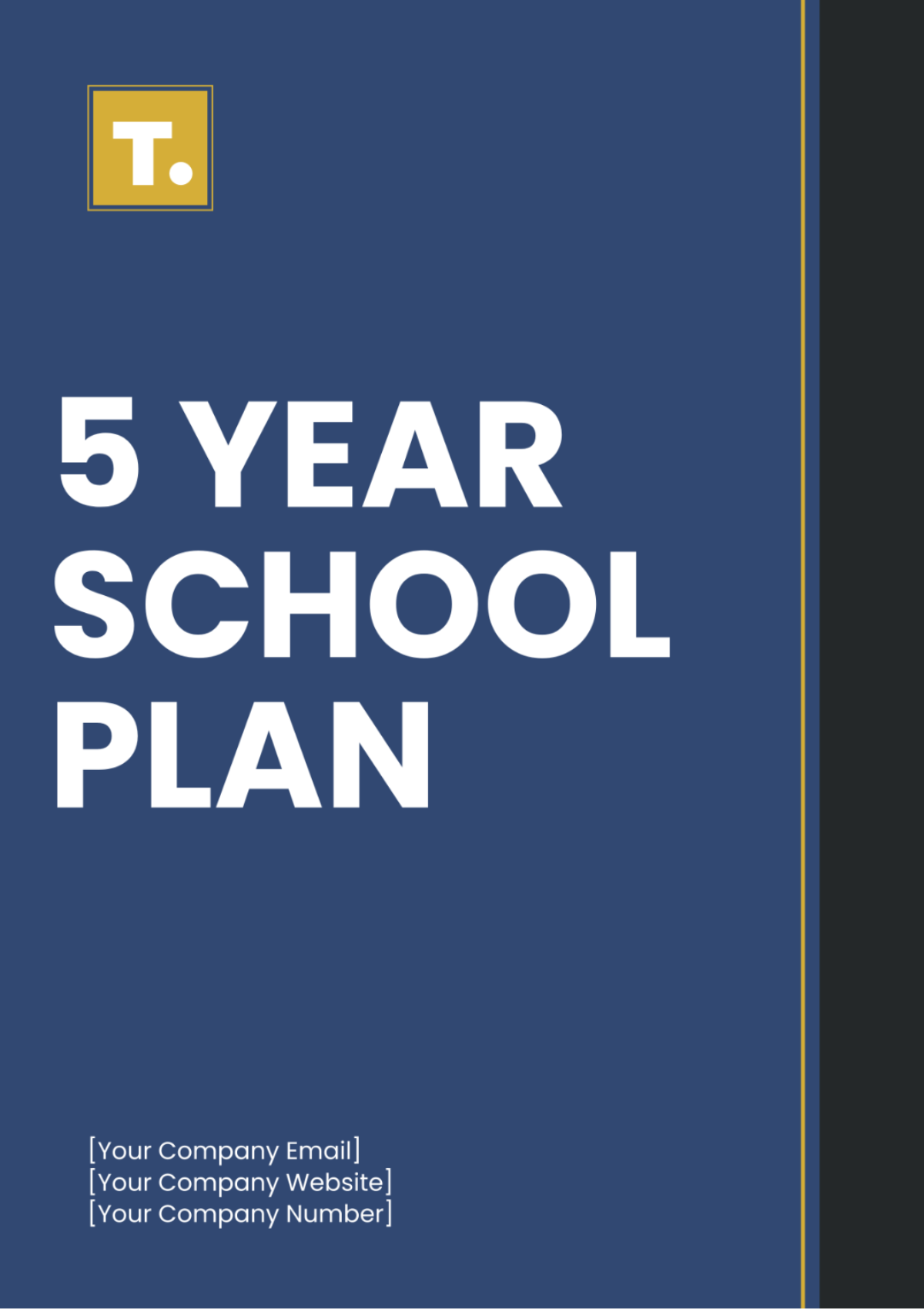 5 Year School Plan Template - Edit Online & Download