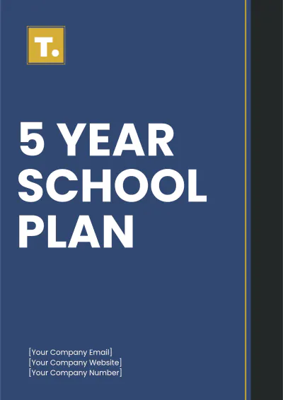 Free 5 Year School Plan Template to Edit Online