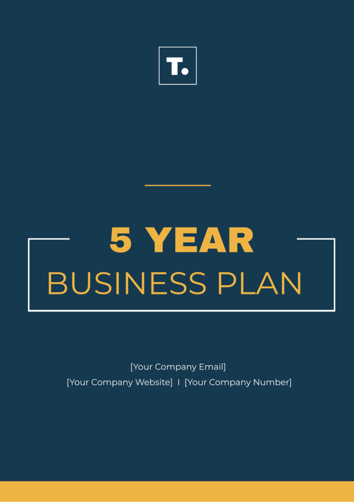 5 Year Business Plan Template - Edit Online & Download