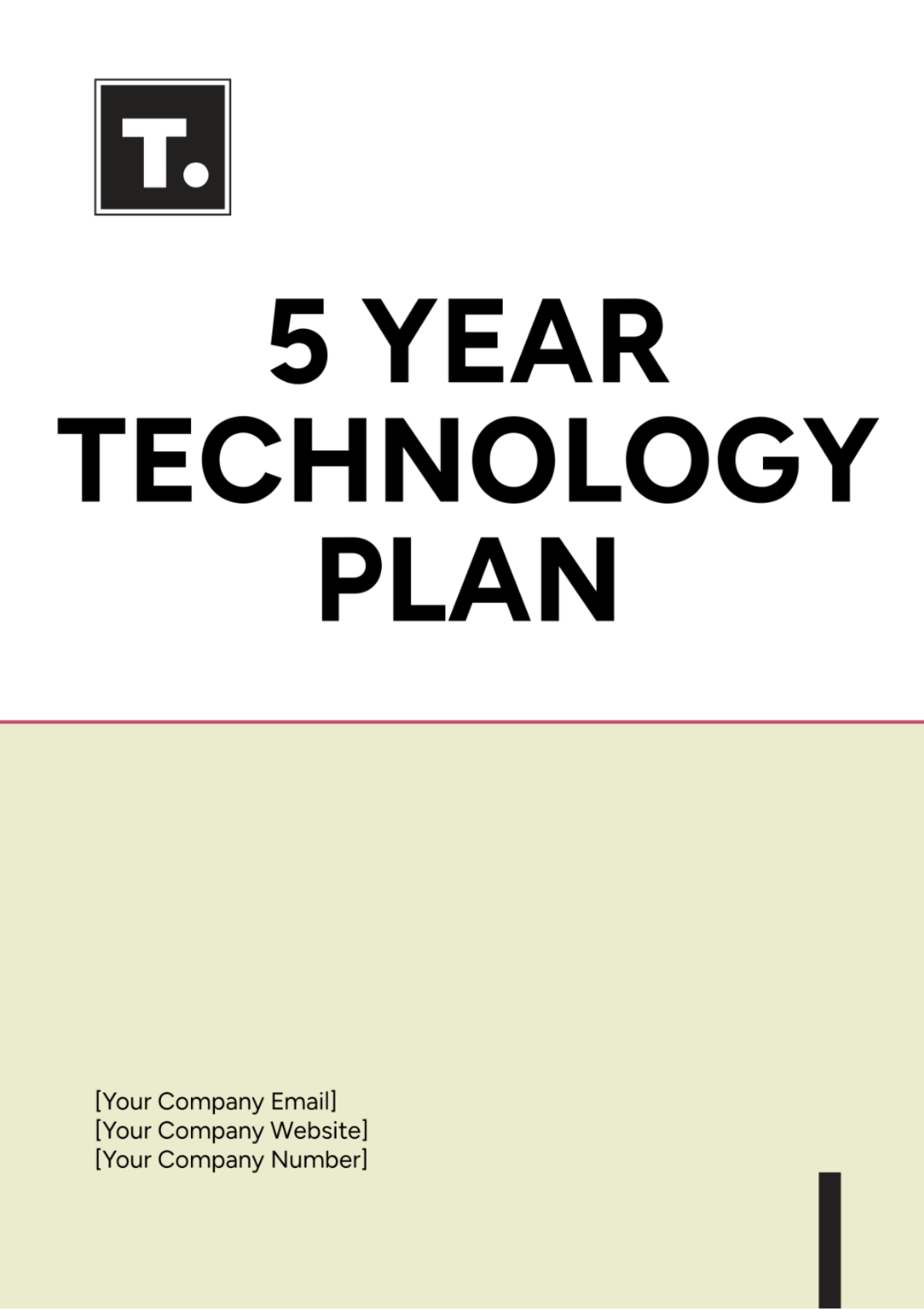 5 Year Technology Plan Template - Edit Online & Download