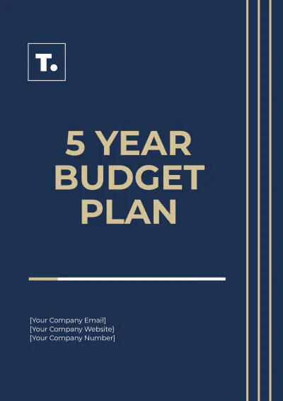 Free 5 Year Budget Plan Template to Edit Online