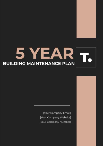 Free 5 Year Building Maintenance Plan Template to Edit Online