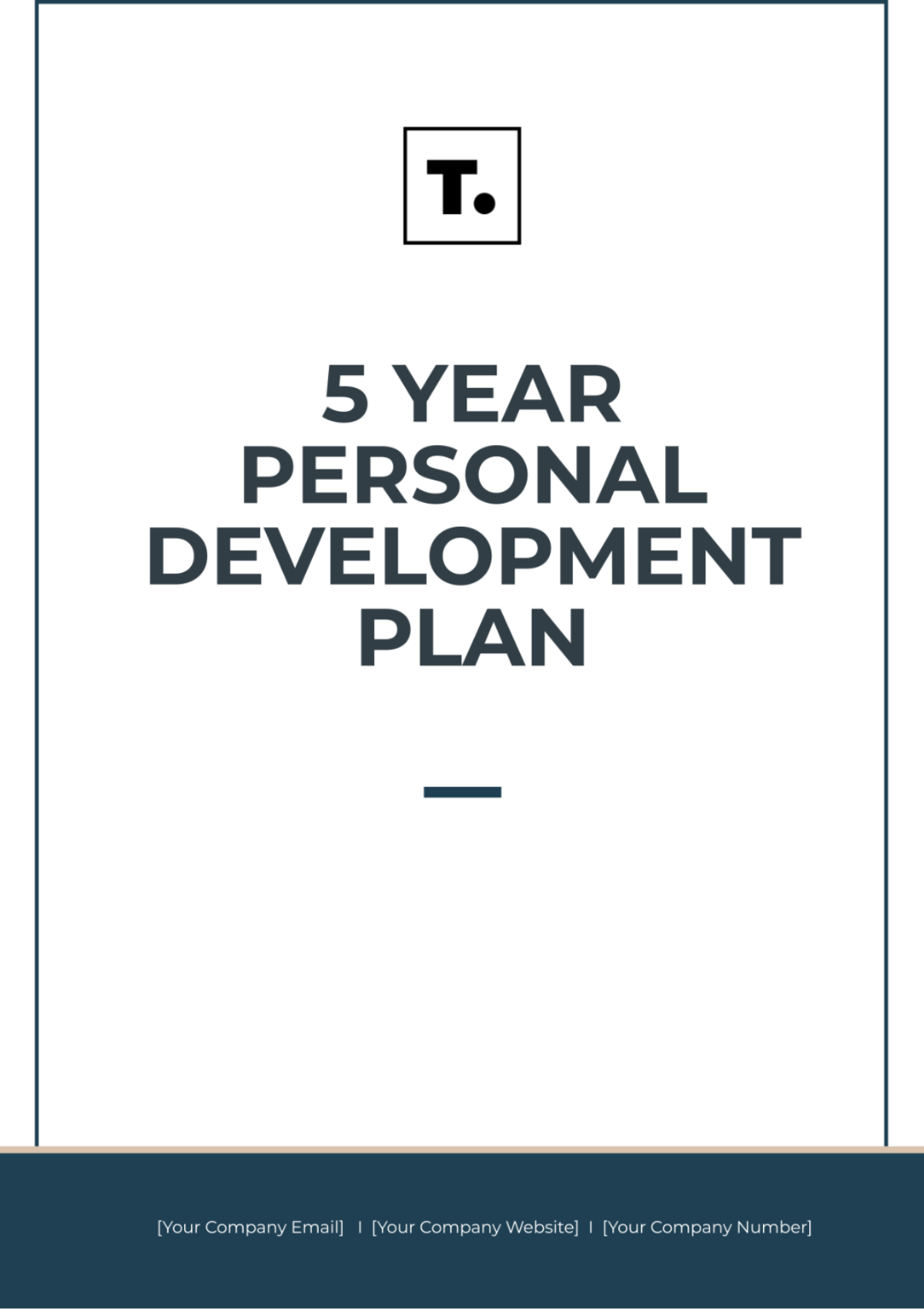 5 Year Personal Development Plan Template - Edit Online & Download