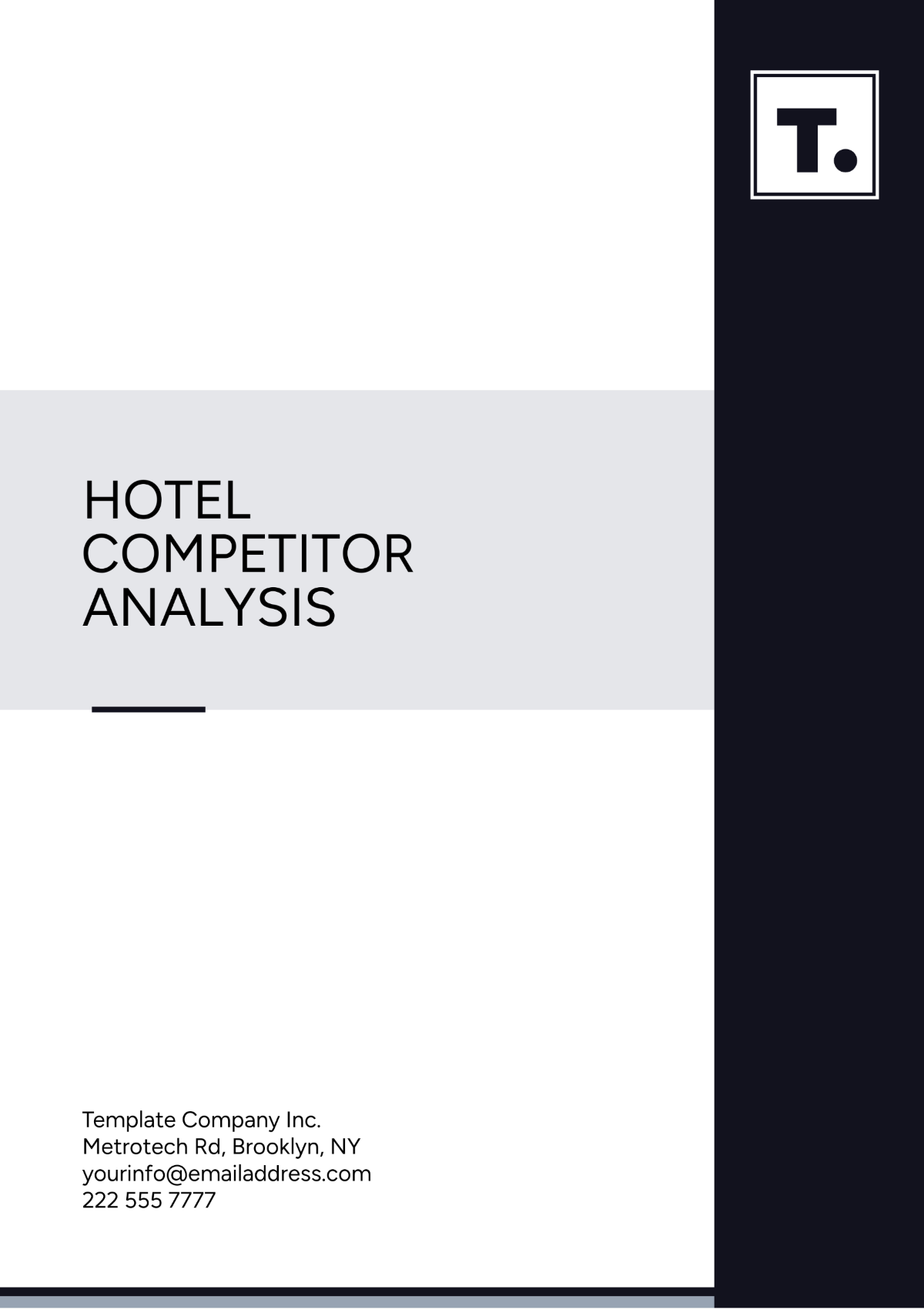 Hotel Competitor Analysis Template