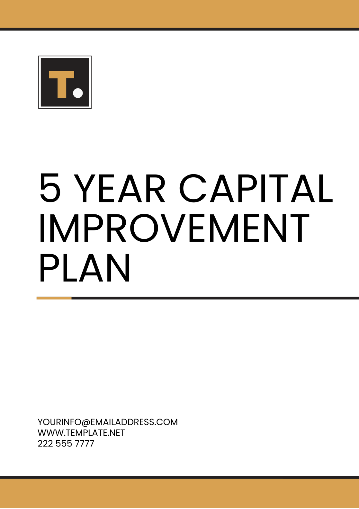 Free 5 Year Plan Templates Edit Online And Download 6264