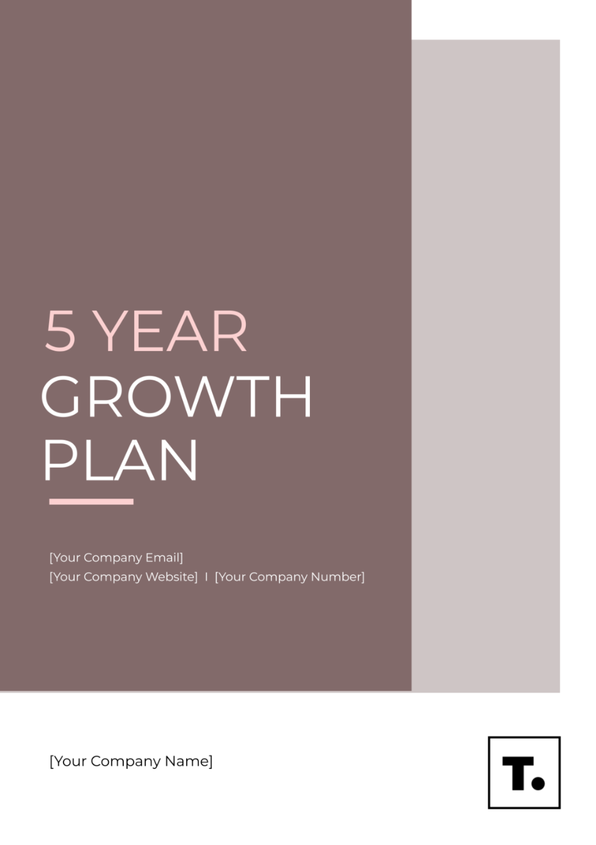 5 Year Growth Plan Template - Edit Online & Download