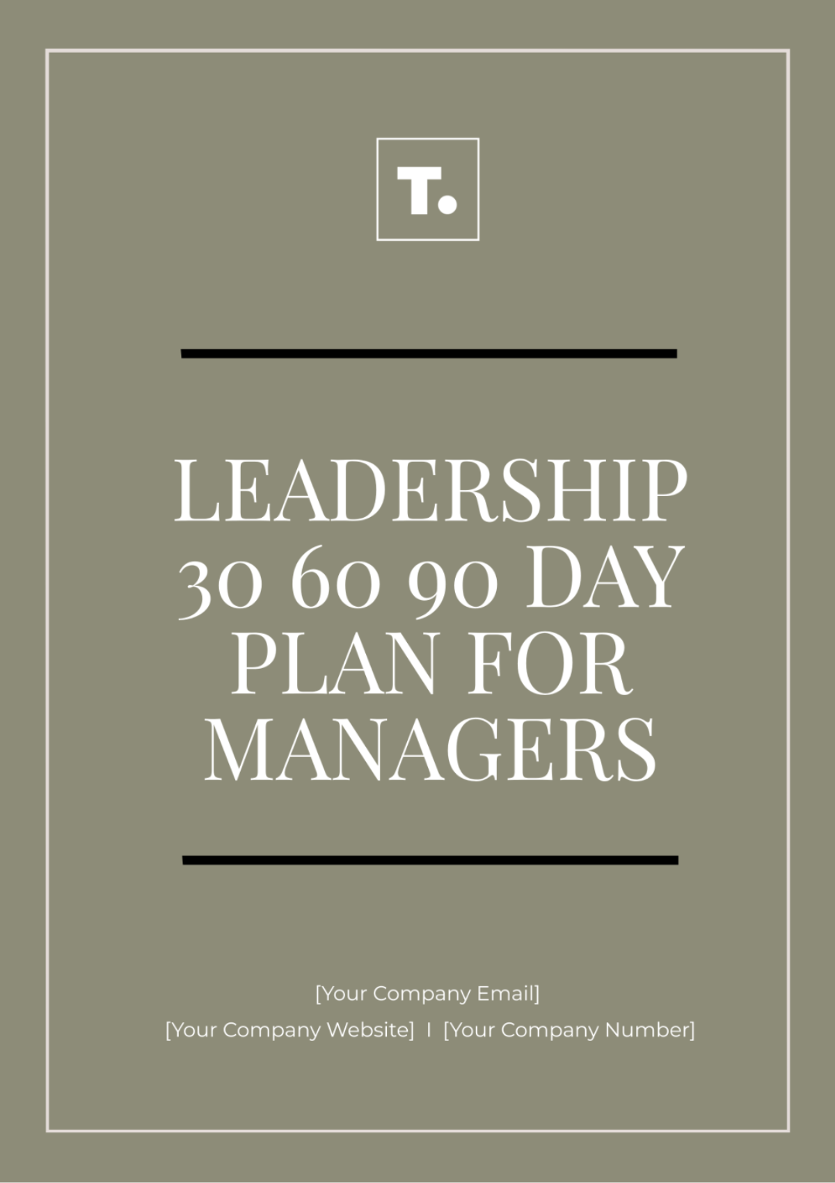 Leadership 30 60 90 Day Plan For Managers Template - Edit Online ...