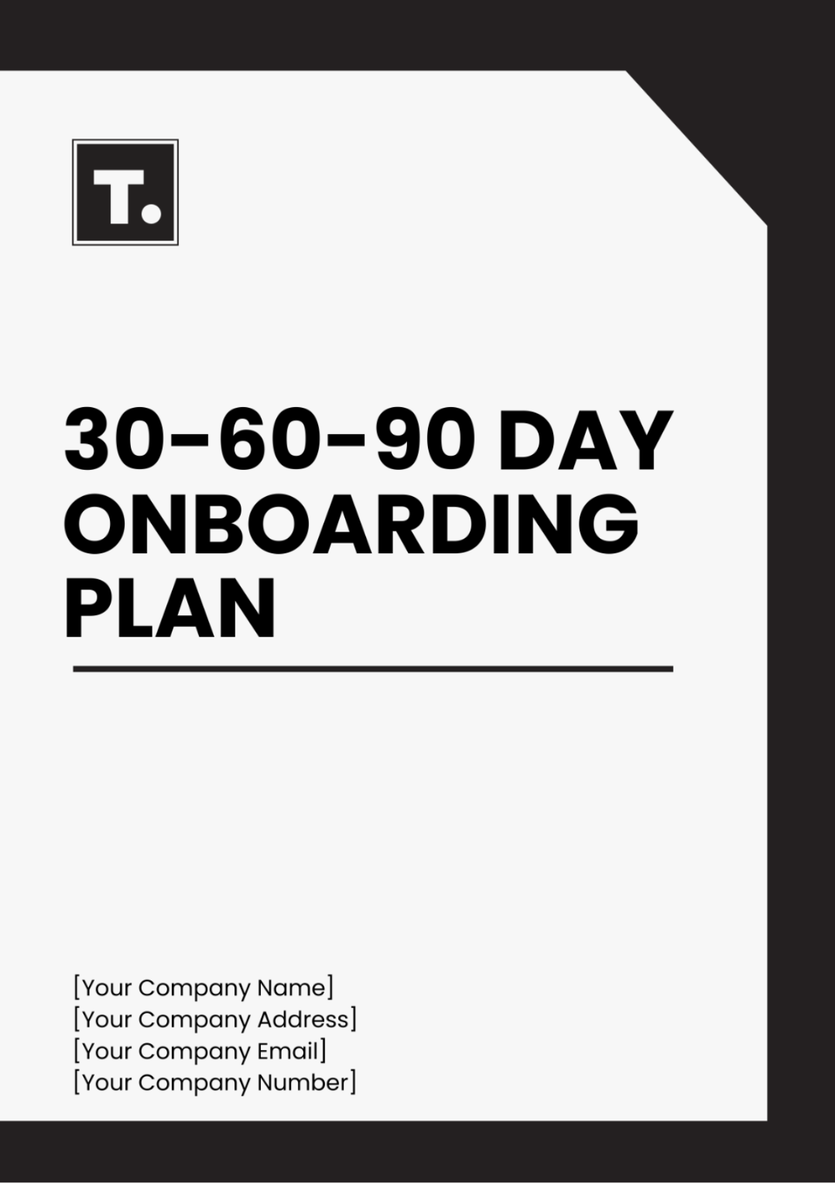 30-60-90 Day Onboarding Plan Template - Edit Online & Download