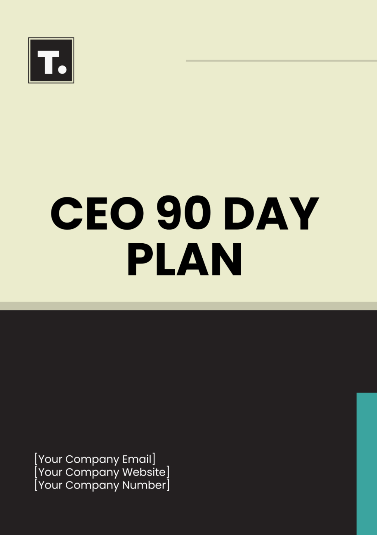 Free CEO 90 Day Plan Template to Edit Online