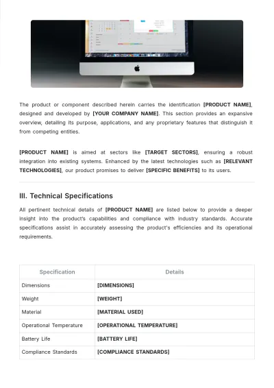 Free Reference Datasheet Template to Edit Online