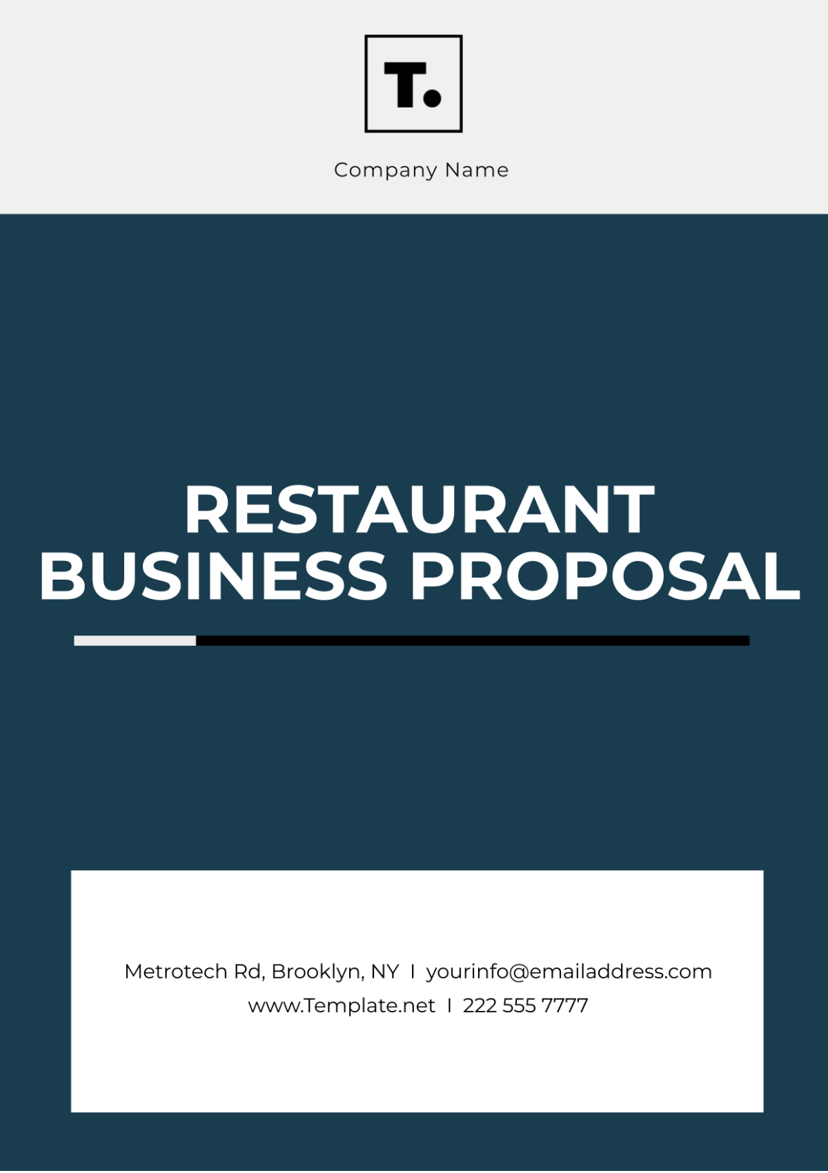 Restaurant Business Proposal Template - Edit Online & Download