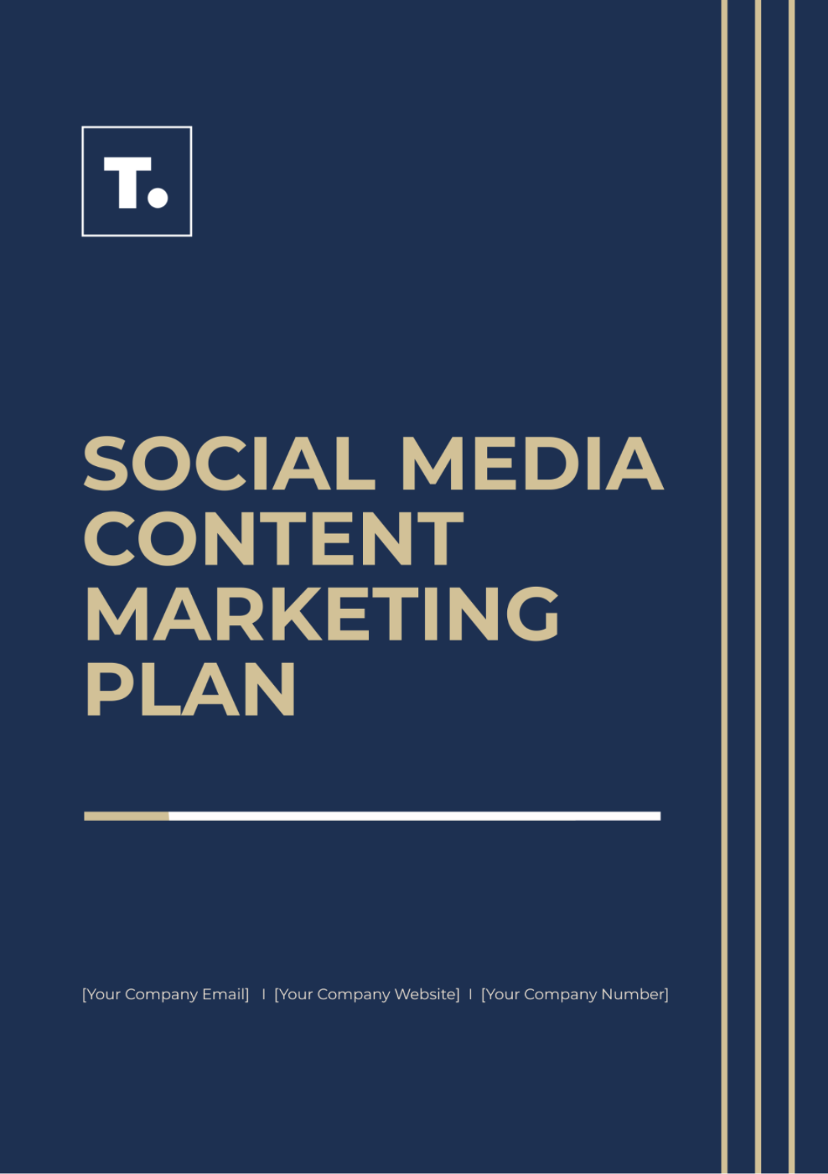 Social Media Content Marketing Plan Template - Edit Online & Download