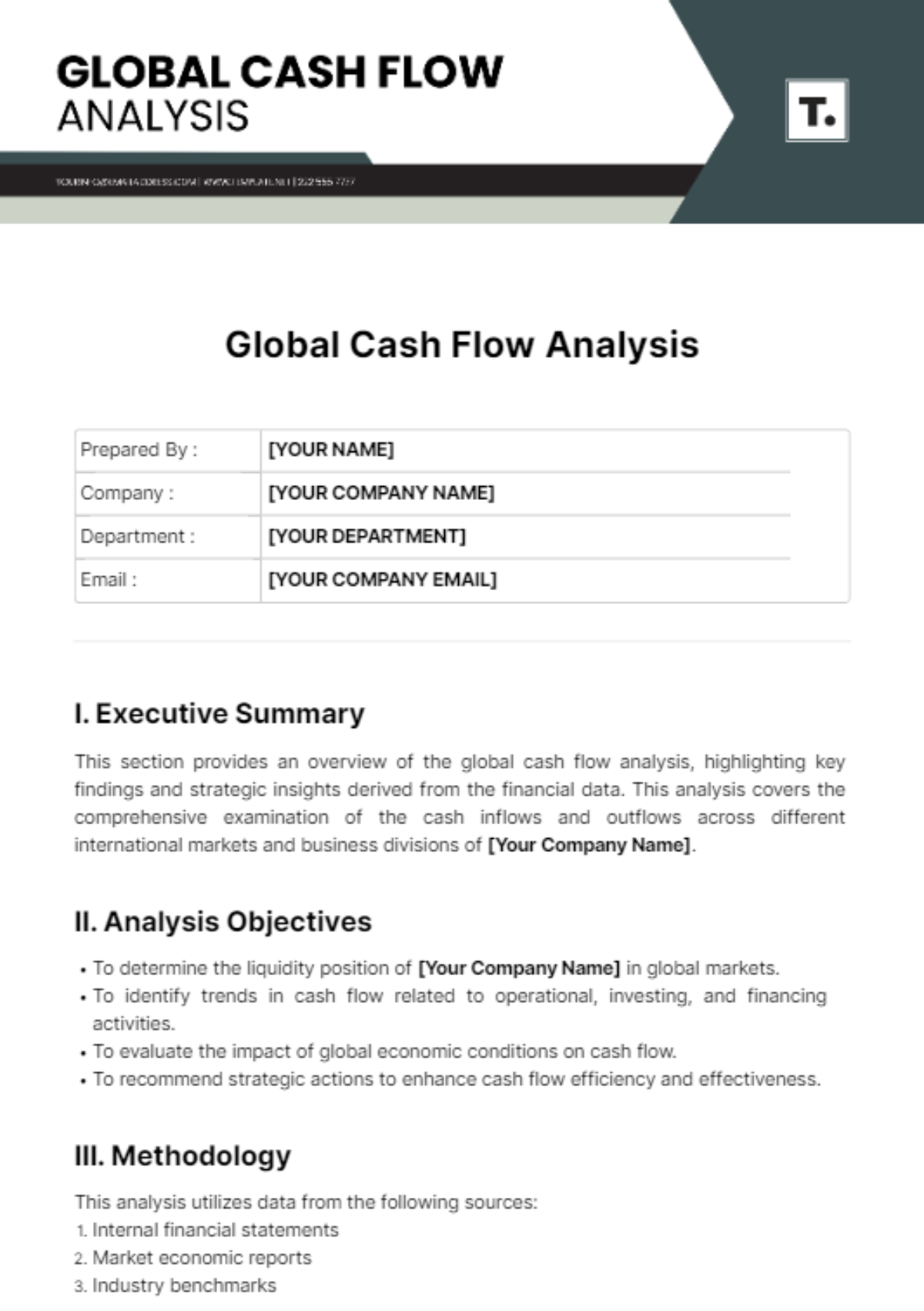 Global Cash Flow Analysis Template - Edit Online & Download