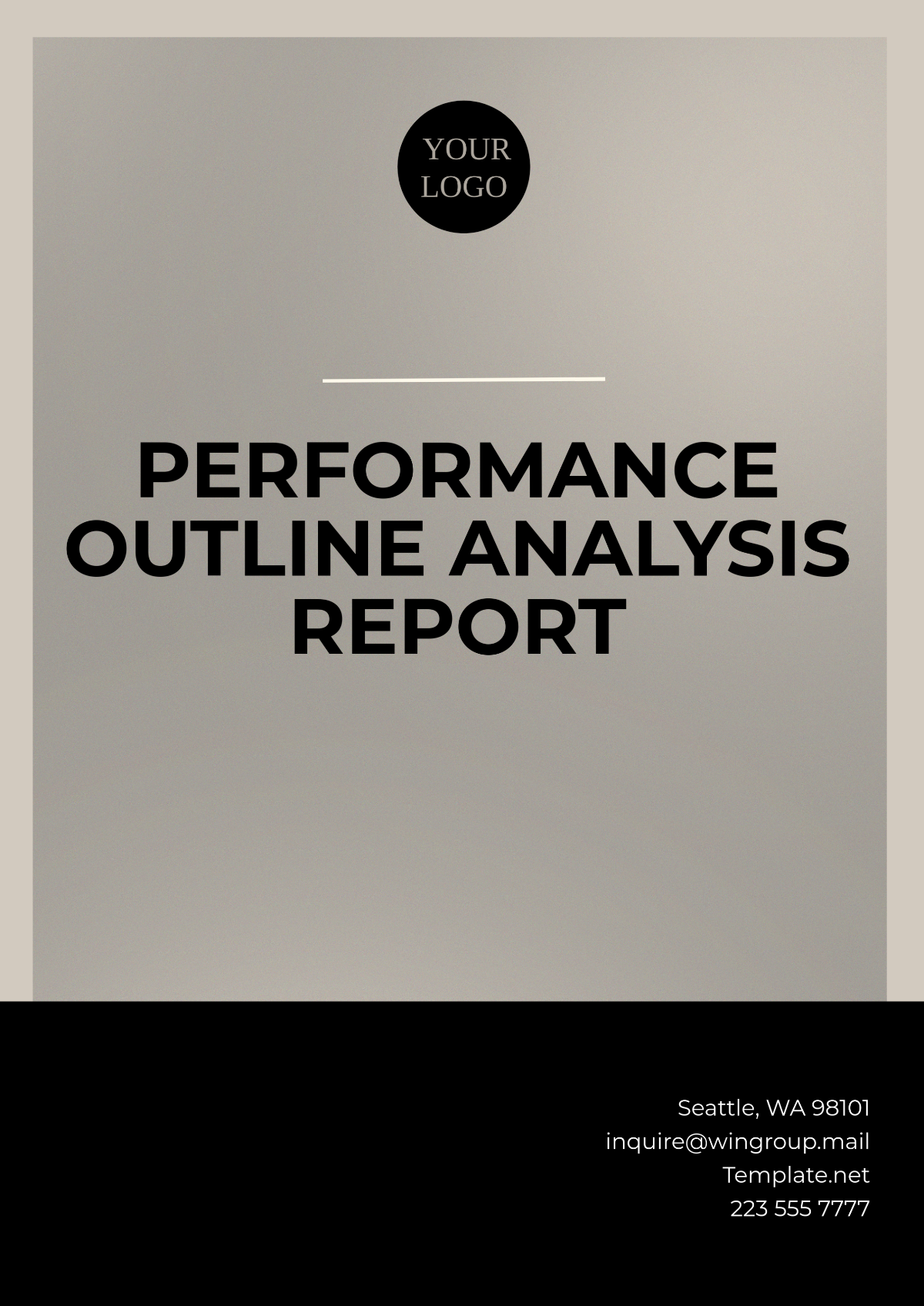 Performance Outline Analysis Report Template - Edit Online & Download