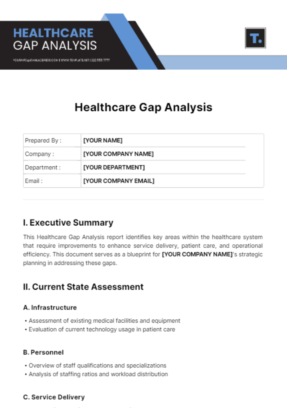 Healthcare Gap Analysis Template - Edit Online & Download