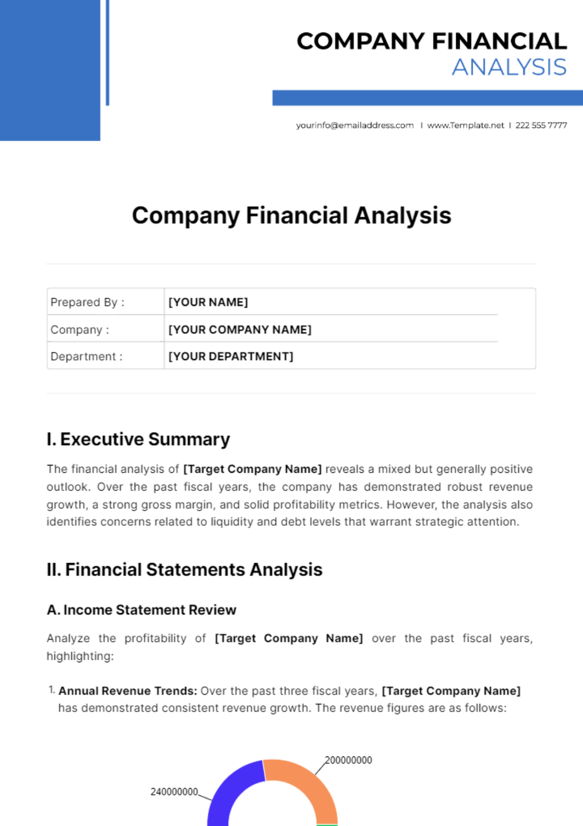 Company Financial Analysis Template - Edit Online & Download