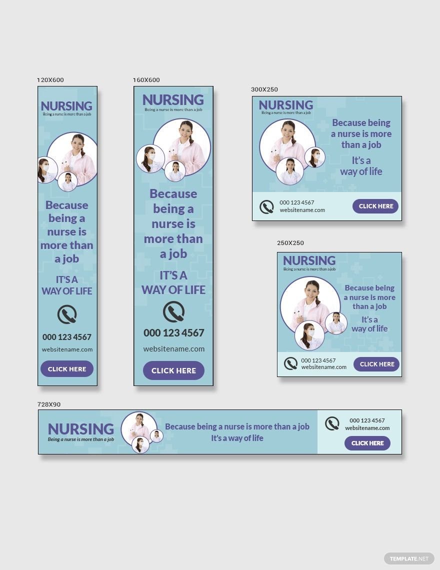 Nursing Banner Ads Template