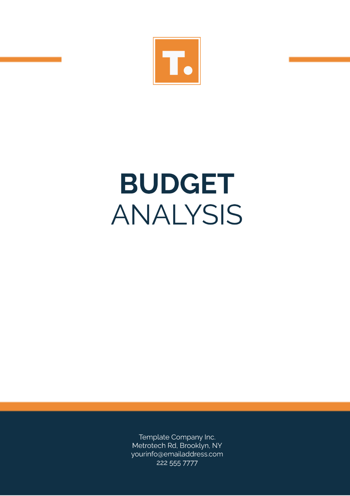 Free Budget Analysis Template