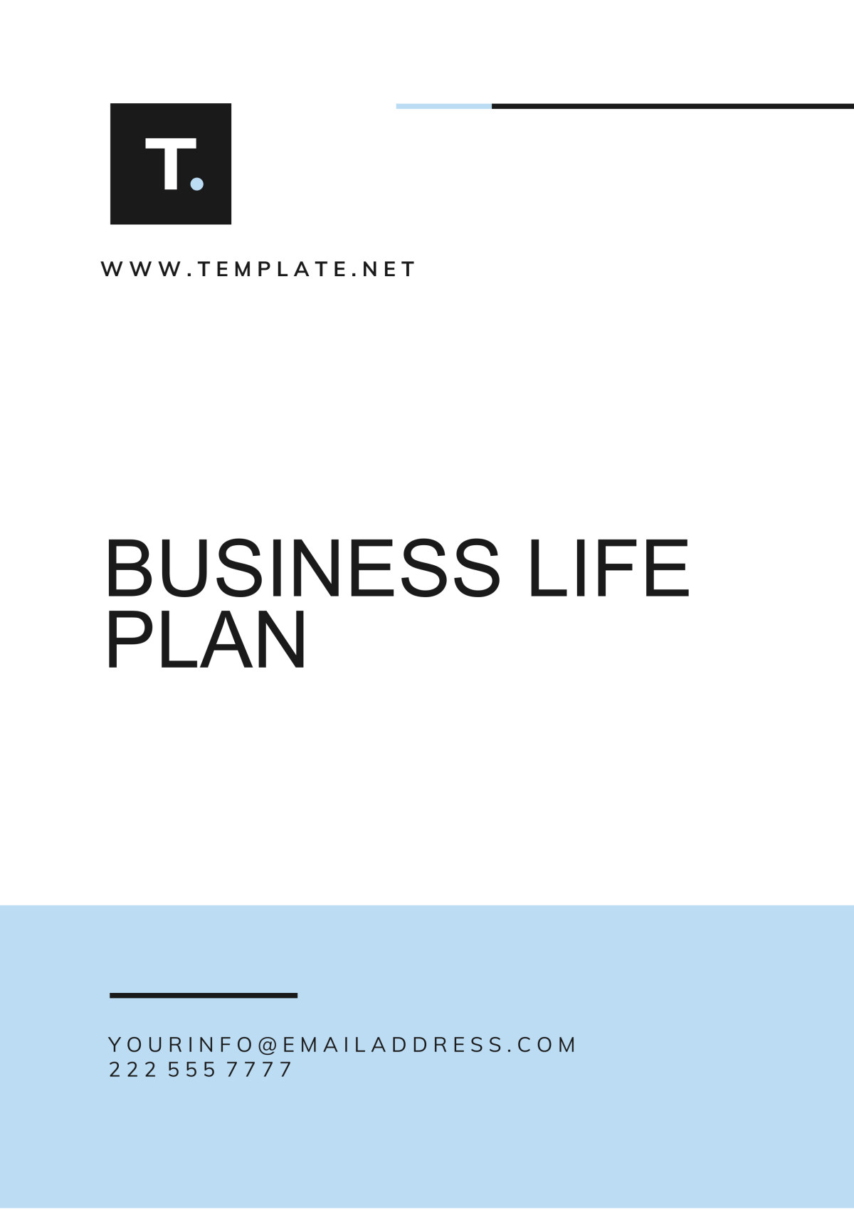 Business Life Plan Template - Edit Online & Download