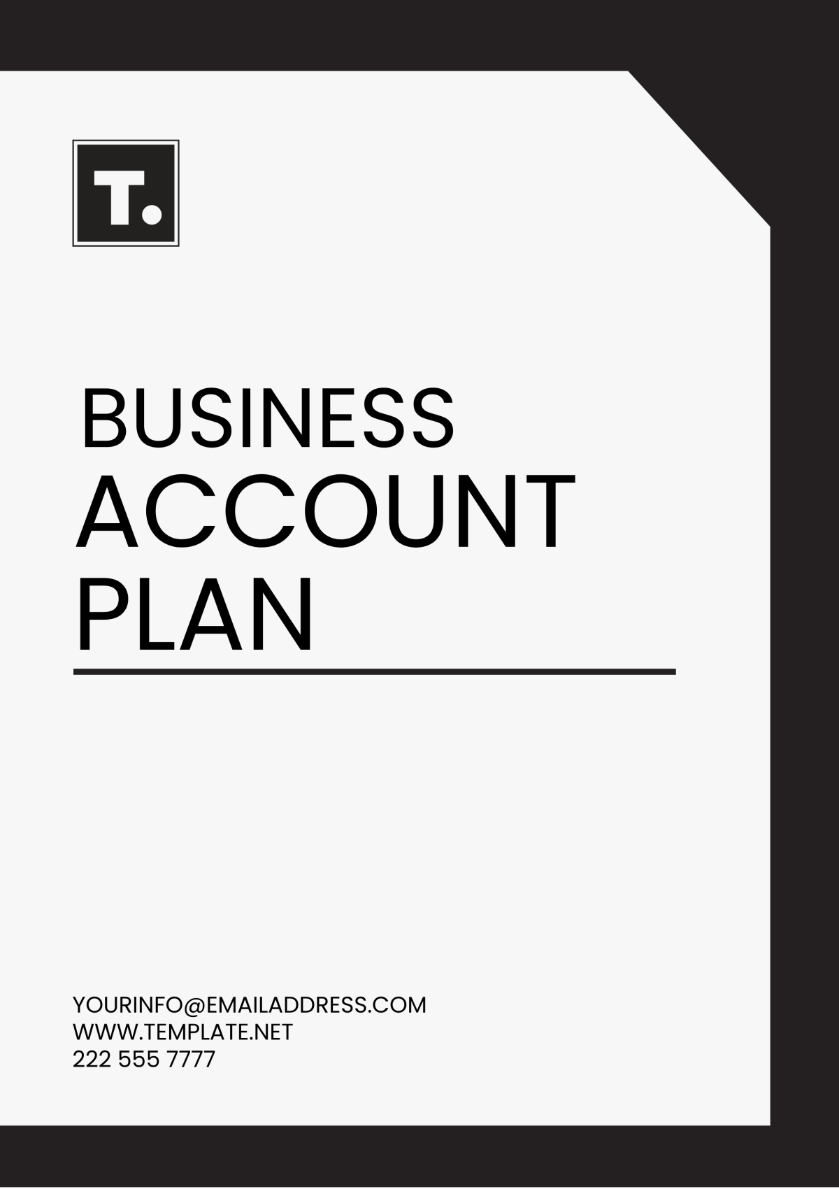 Business Account Plan Template - Edit Online & Download