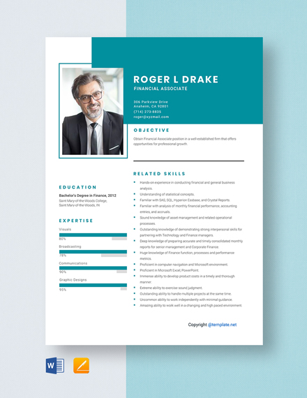 Free Project Associate Resume - Download in Word, Apple Pages ...