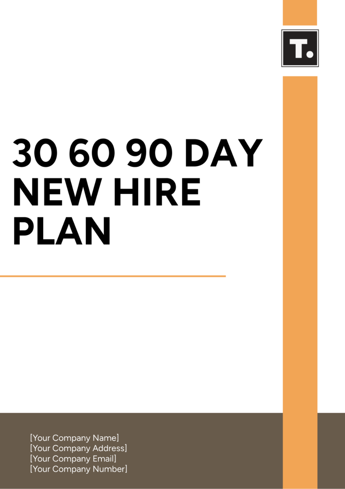 30 60 90 Day New Hire Plan Template - Edit Online & Download