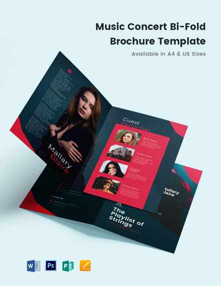 Download 25+ Music Brochure Templates - Word (DOC) | PSD | InDesign ...