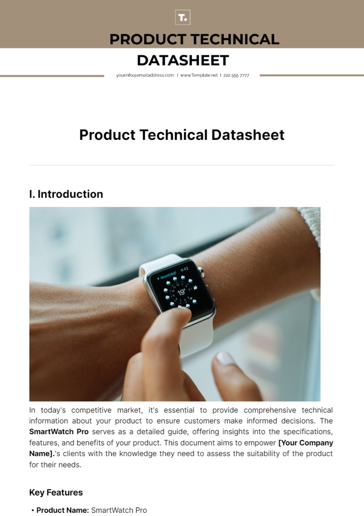 Product Technical Datasheet Template - Edit Online & Download