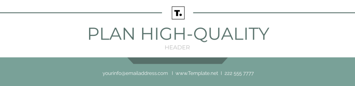 Free Plan High-quality Header Template