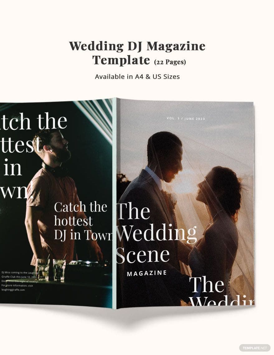 Wedding DJ Magazine Template