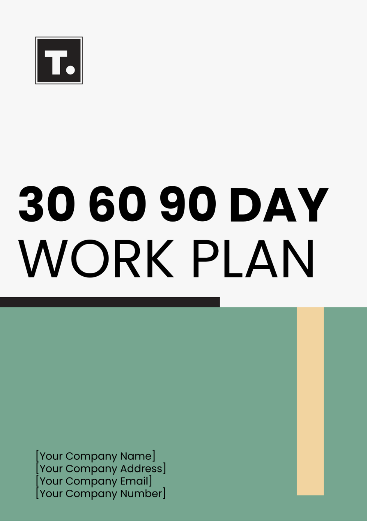 Free 30 60 90 Day Work Plan Template