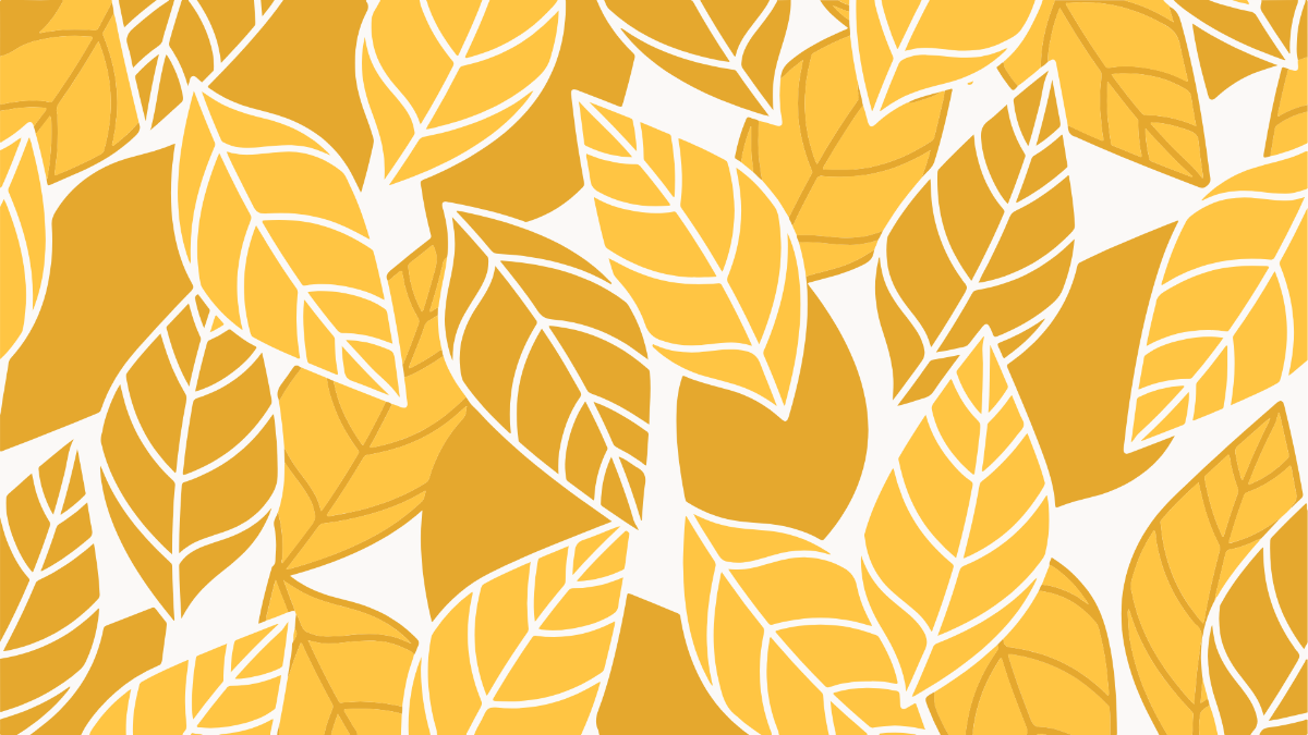 Yellow Leaves Fall Background