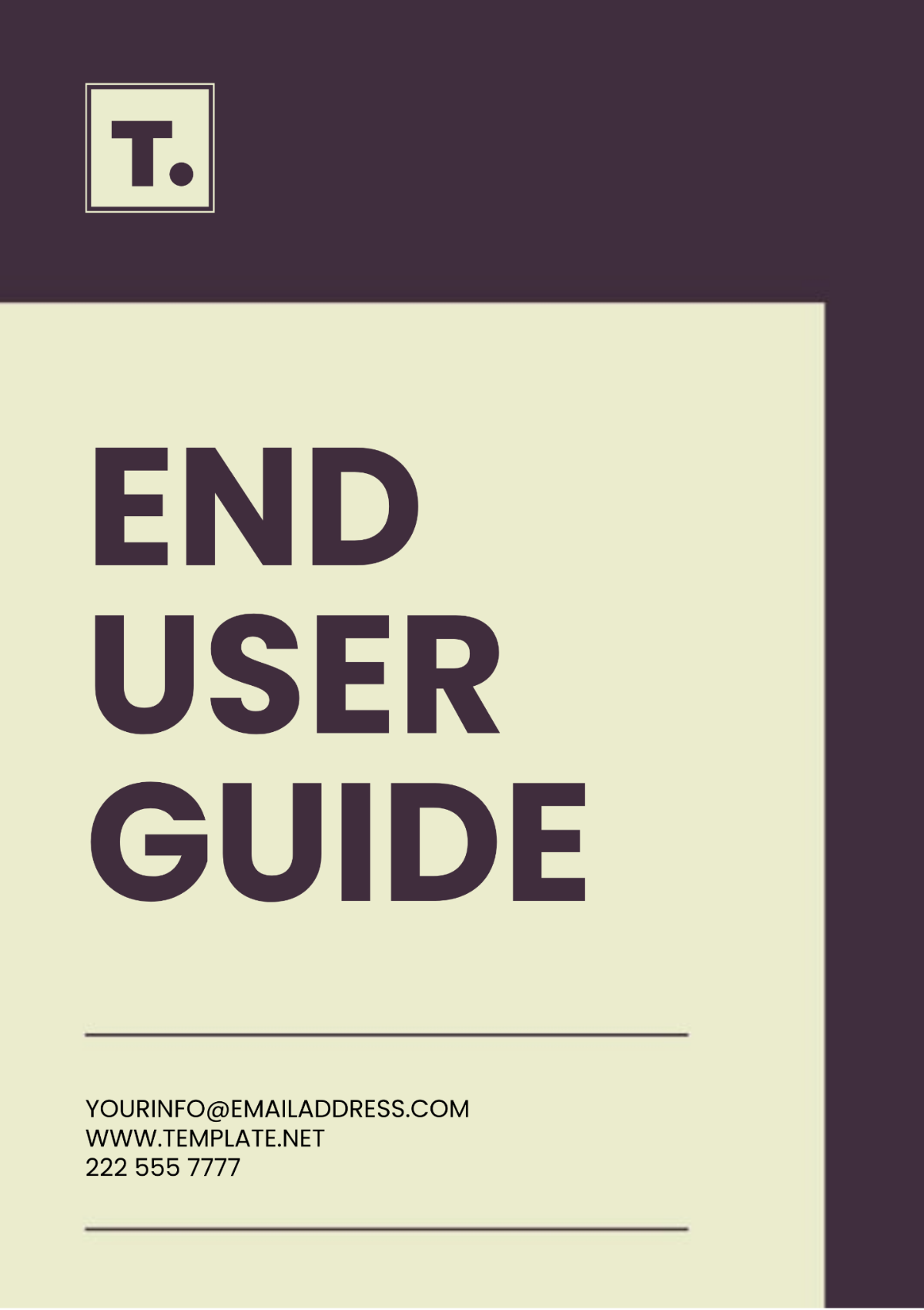 End User Guide Template - Edit Online & Download