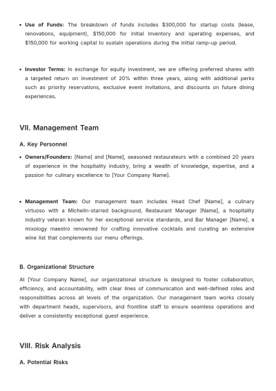 Free Restaurant Project Proposal Template to Edit Online