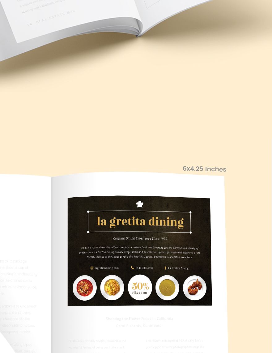 Food & Drink Magazine Ads Template
