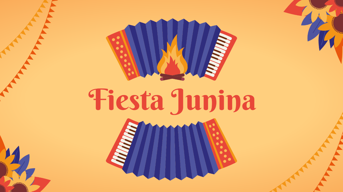 Free Festa Junina Celebration Background Template