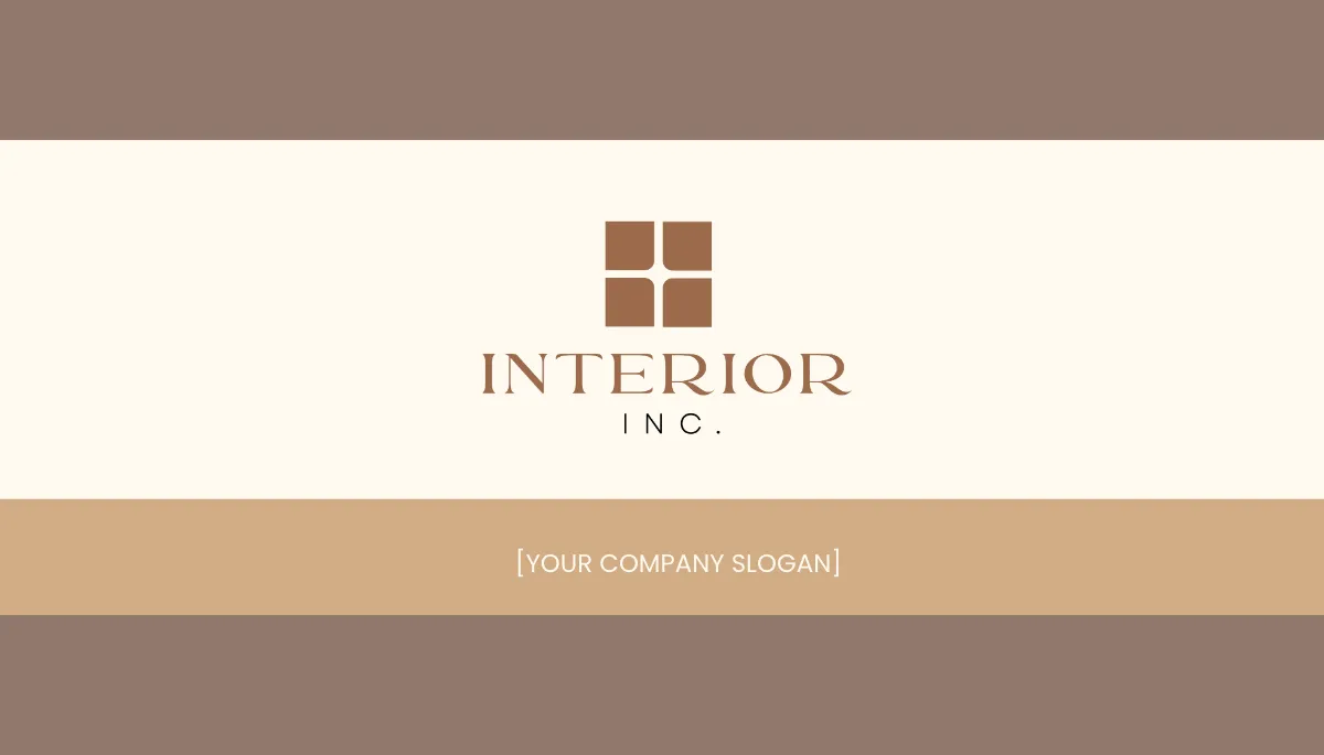 Free Interior Design Architect Business Card Template to Edit Online