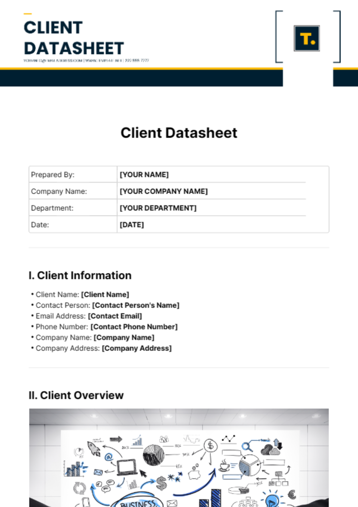 Client Datasheet Template - Edit Online & Download