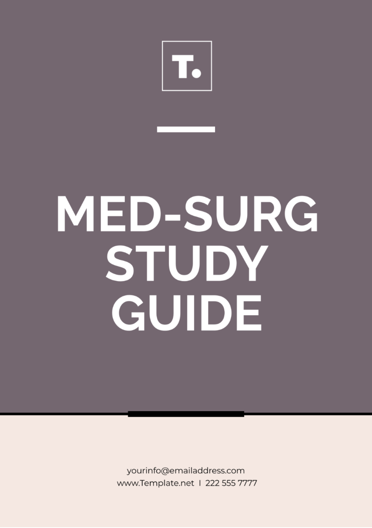 Med-Surg Study Guide Template