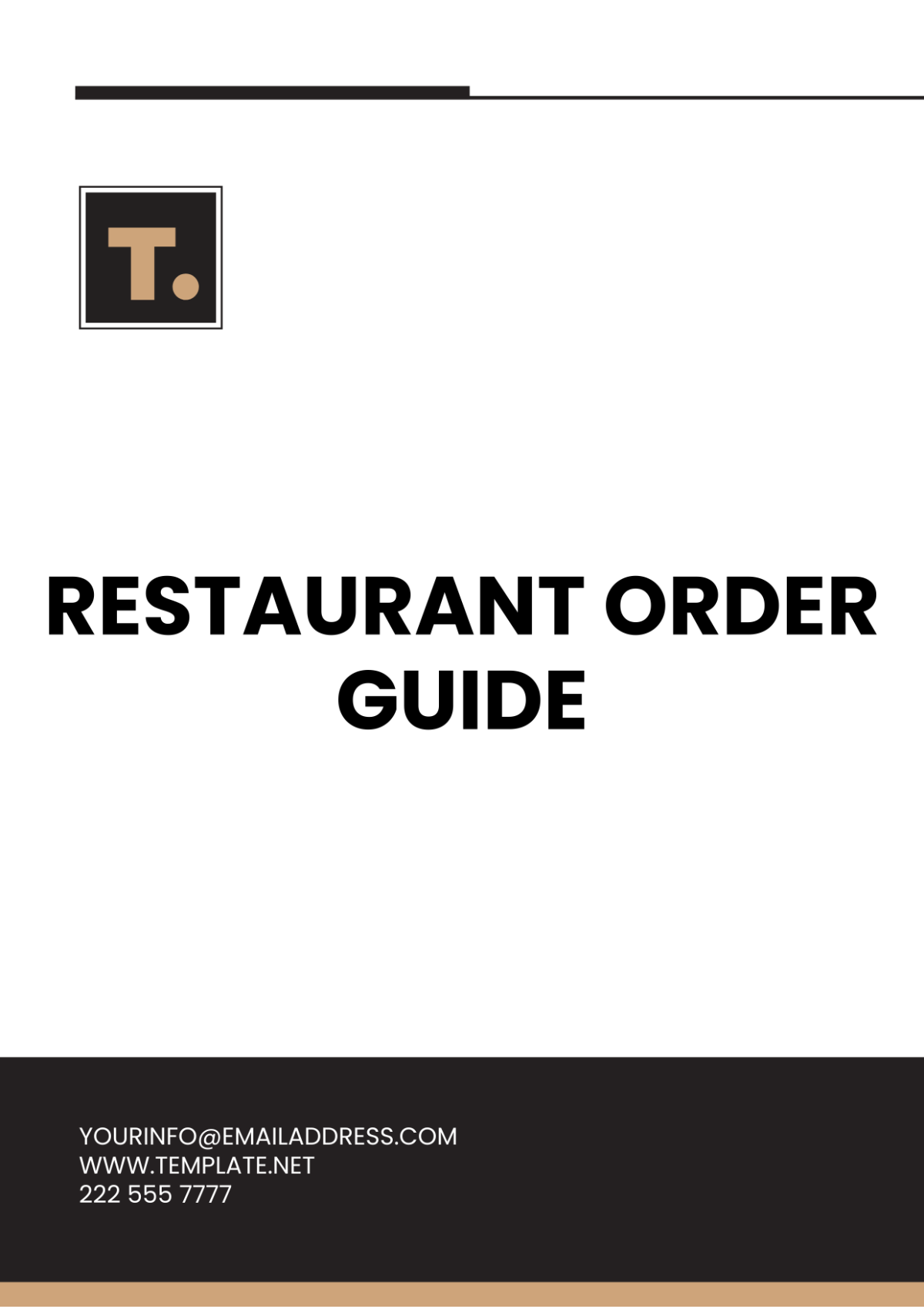 Free Restaurant Order Guide Template