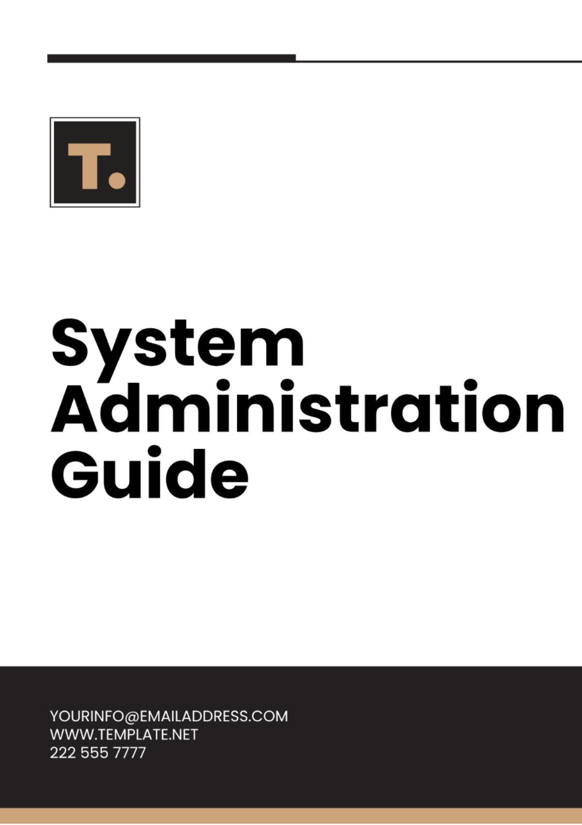 System Administration Guide Template - Edit Online & Download