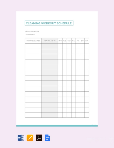 52-cleaning-schedule-templates-free-downloads-template