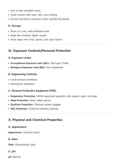 Free Safety Datasheet Template to Edit Online