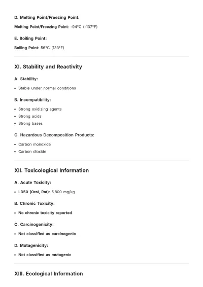 Free Safety Datasheet Template to Edit Online
