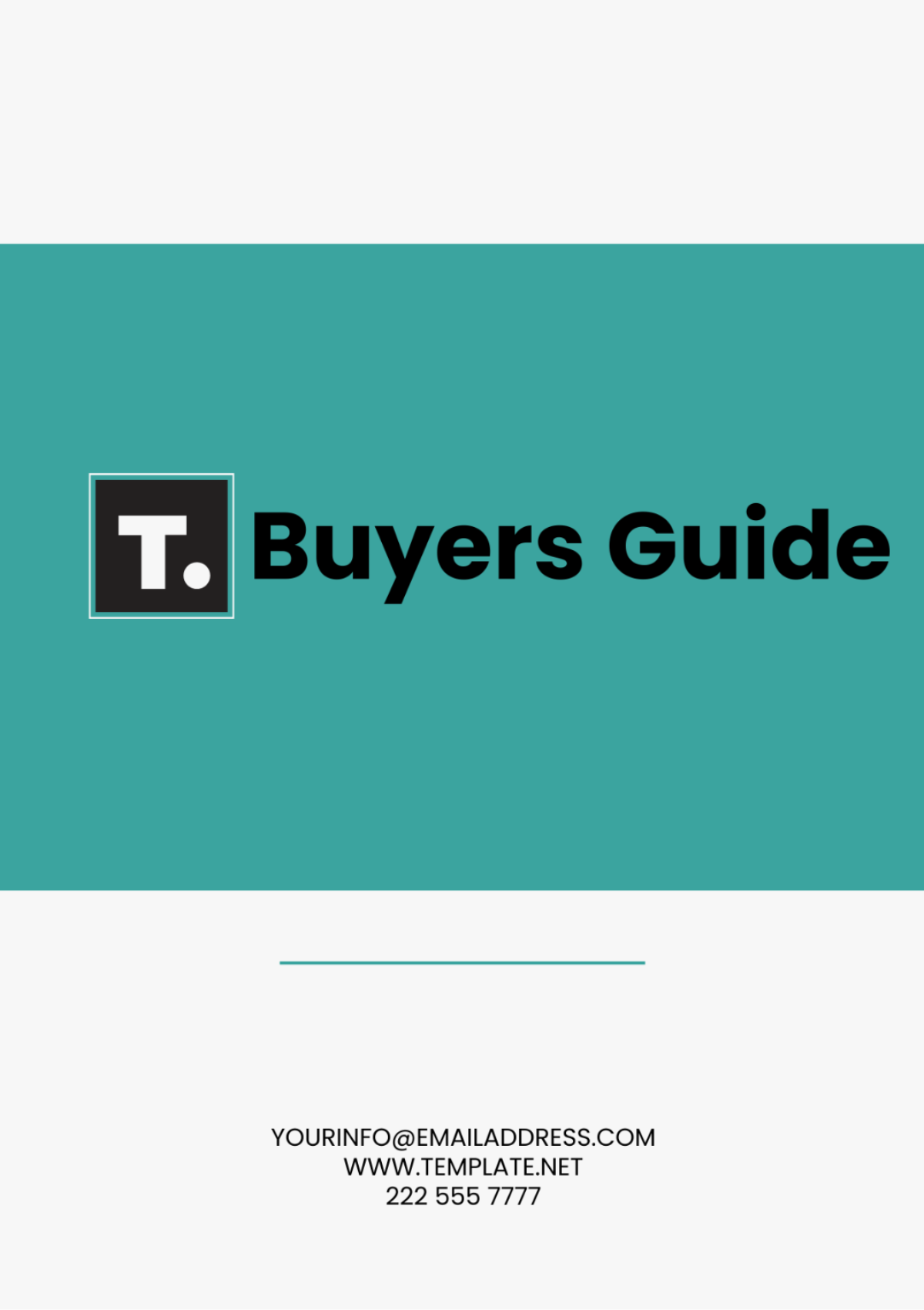 Free Buyers Guide Template